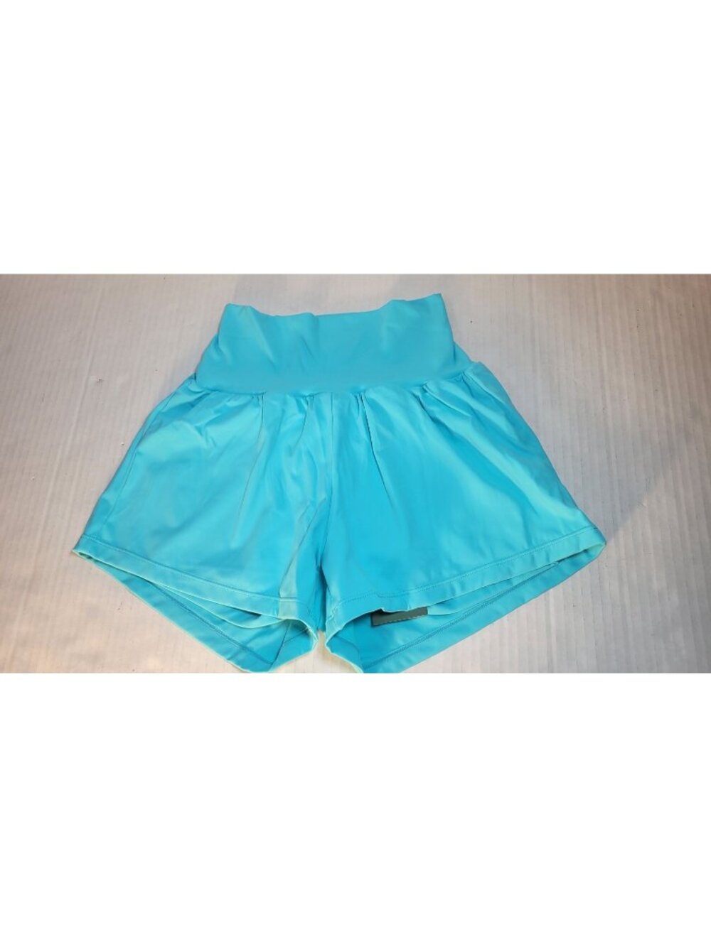 Halara Womens XS Light Blue High-Waisted Athletic Shorts With Built-In Liner